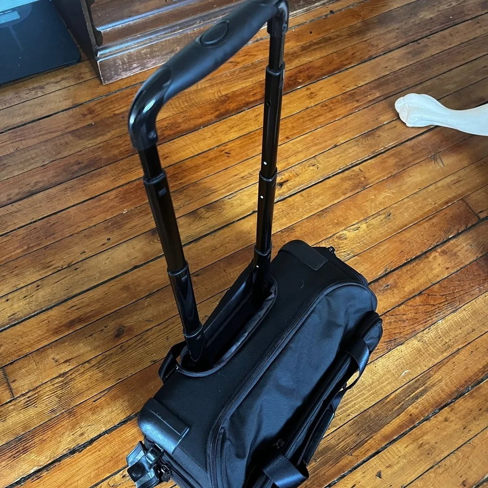 Tumi Black Rolling Carry-On Brief - Black